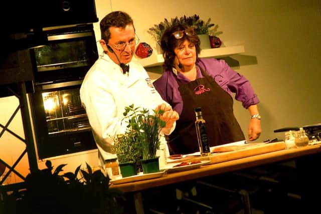 The cooking double act of Stephen Hallam and Rachel Green PHOTO: Tim Williams