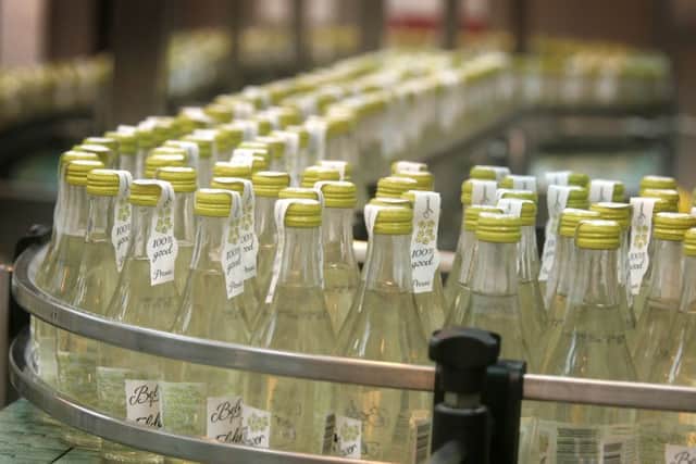 The production process at Belvoir Fruit Farms.