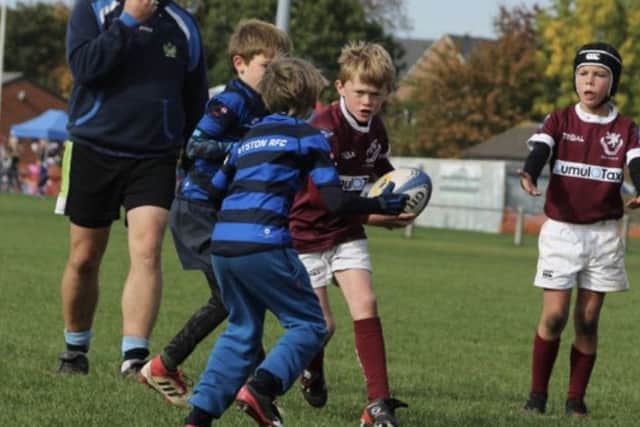Melton found their feet at Syston RFC's junior festival on Sunday EMN-180910-164708002