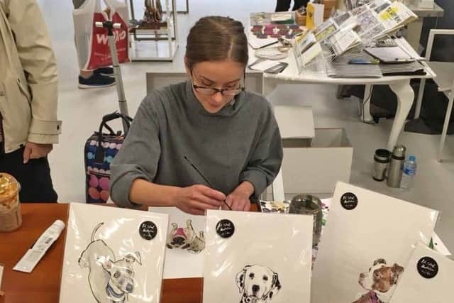 Chloe Kutkus Morton will exhibit her pet portrait illustrations at Hoby Church Christmas Craft Fair PHOTO: Supplied
