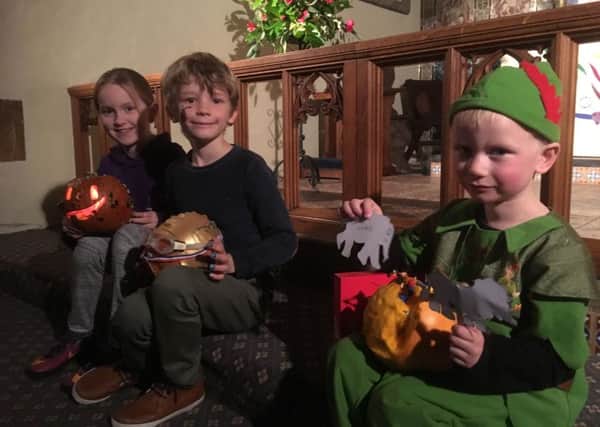 The winners of the pumpkin competition - Jessica, Isaac and Luke PHOTO: Supplied