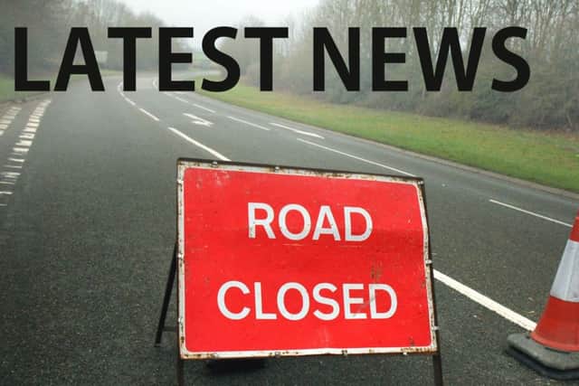 The road was closed following a collision EMN-180511-120322001