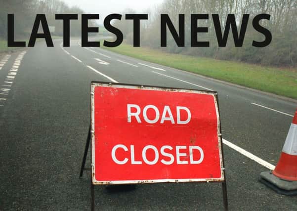 The road was closed following a collision EMN-180511-120322001