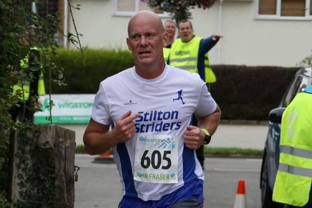 Ray Walker running in a competition for the Stilton Striders EMN-180511-155141001