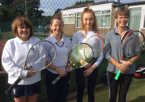 Hamilton's ladies first team - Penny Hallam, Margaret Heggs,  Jessi Jackson and Tracy White - secured an impressive draw with the league leaders EMN-180611-132050002