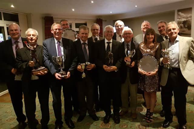 Melton Golf Club's senior section trophy winners for 2018 with their spoils EMN-181113-145826002