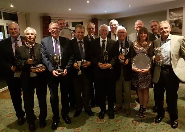 Melton Golf Club's senior section trophy winners for 2018 with their spoils EMN-181113-145826002