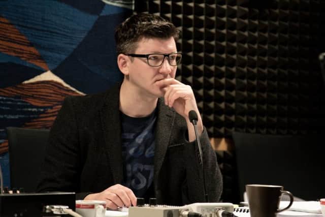 Benji Merrison at work composing music in his studio - he worked on the new Sir David Attenborough TV wildlife programme, Dynasties EMN-180711-144721001