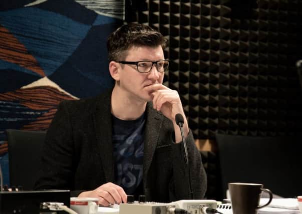 Benji Merrison at work composing music in his studio - he worked on the new Sir David Attenborough TV wildlife programme, Dynasties EMN-180711-144721001