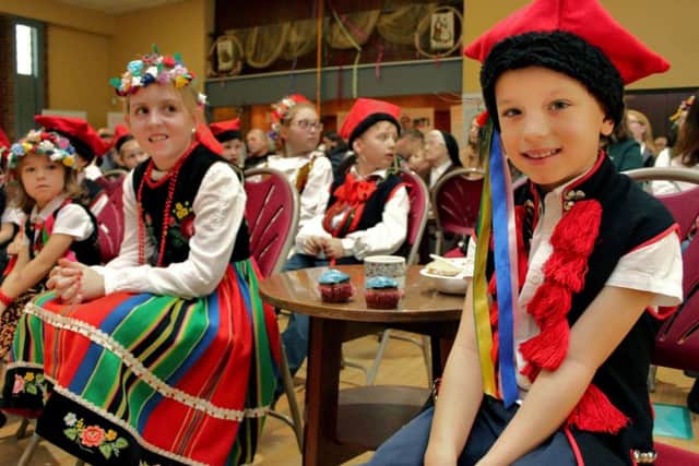 Children dressed in tradtional Polish clothes at the event celebrating 70 years of the community in Melton
PHOTO Rafal Orzech EMN-181113-162108001