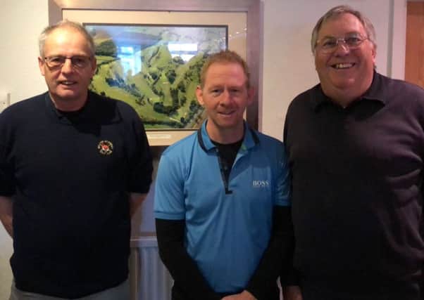 The trio of, from left, Dick Chapman, Paul Gough and Richard Haines won the latest round of the Autumn Trophy EMN-181120-150335002