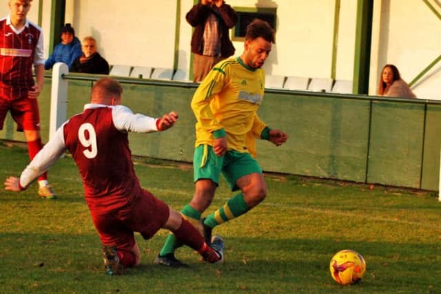 Holwell's leading scorer Liam Ambrose crashed in a second equaliser against Long Buckby EMN-181119-095708002