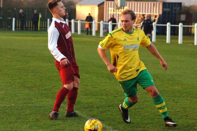 Ross McGarry levelled for Holwell with his fourth goal of the season EMN-181119-095718002