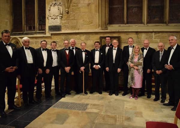 Past chairs of the Melton NFU with current committee members celebrate the branch's centenary with a dinner at the town's St Mary's Church
PHOTO PHIL BALDING EMN-181120-104725001