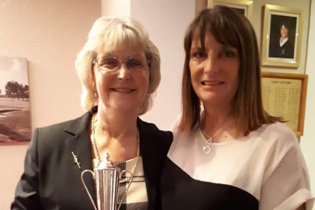 Lady captain's Player of the Year Denise Waldron with skip Sandie Normanton EMN-181127-142247002