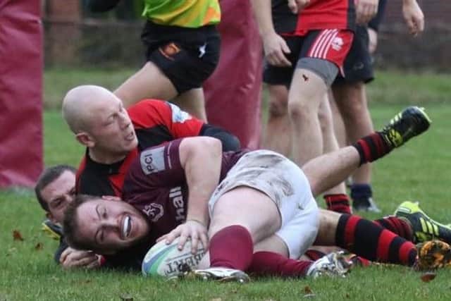 Melton RFC Third XV came up agonisingly short in their bid to end Shepshed's unbeaten record EMN-180412-173828002