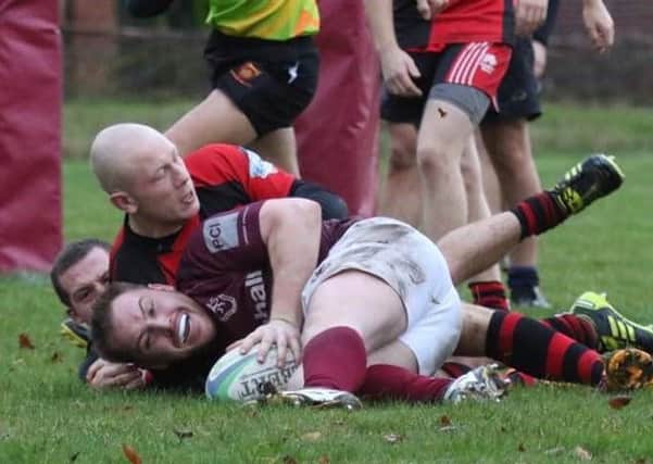 Melton RFC Third XV came up agonisingly short in their bid to end Shepshed's unbeaten record EMN-180412-173828002