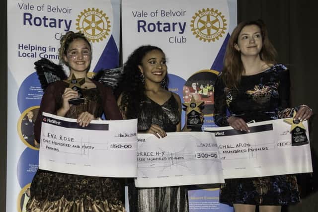 The Vale's Got Talent winners (left to right): Eva Rose (2nd), Grace H-Y (1st) and Rachel Argo (3rd) PHOTO: Supplied