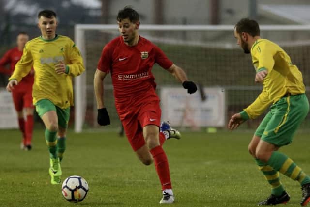 Jordan Lever got the killer third goal Picture: Phil James EMN-181217-110203002