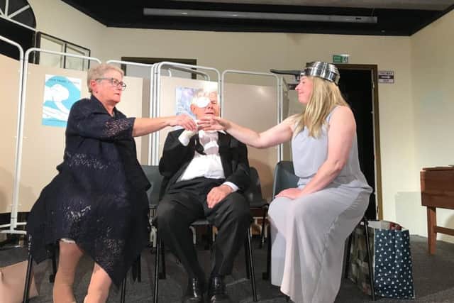The Plan B! cast (left to right): Erika Notman (Susan), Ron Berry (Richie) and Gillian Bowler (Belinda) PHOTO: Supplied