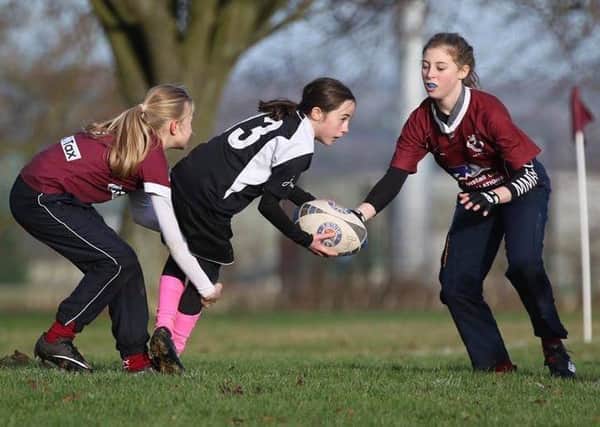 Launch day for Melton RFC's new girls' section. Picture: SportsDad EMN-181218-120939002