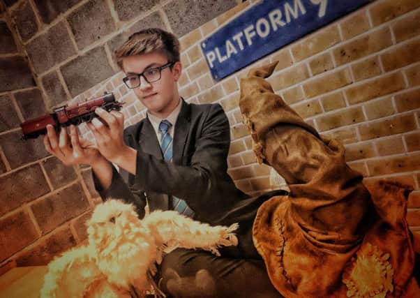 Finlay Kennington-Dawe (14), who is helping build a Harry Potter model railway at Long Field Academy in Melton EMN-181219-121710001