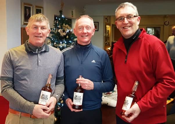 Christmas competition winners, from left JP O'Reilly, Steve Brown and Chris Radford (also organiser) EMN-181219-151958002