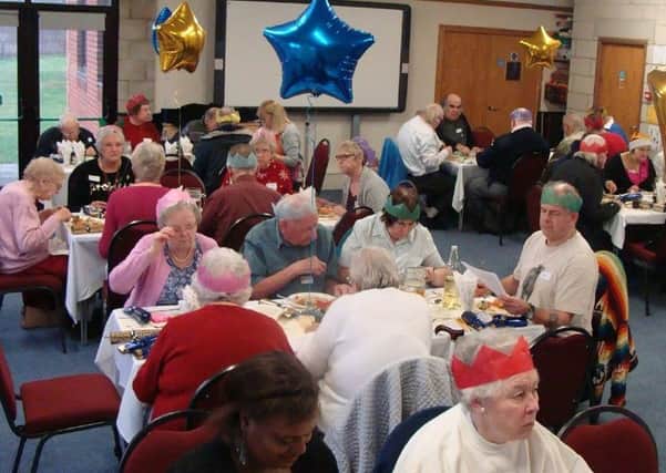 Guests enjoying their Christmas Day lunch at Melton Baptist Church PHOTO: Supplied
