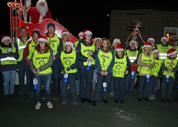 Rotary Club of Melton Mowbray Belvoir's Santa sleigh on the streets of Melton PHOTO: Supplied