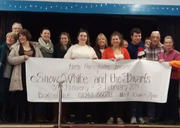 Harby Harlequins are rehearsing for Snow White and the Dwarfs PHOTO: Supplied