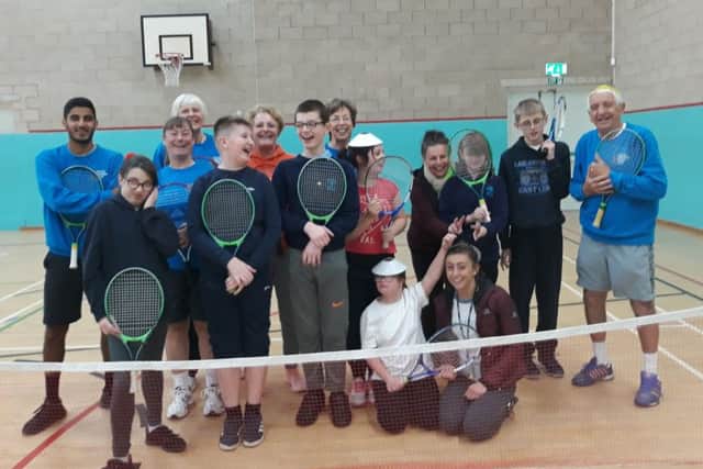 Birchwood pupils with Melton Mowbray Tennis Club coaches and helpers EMN-190801-170544002