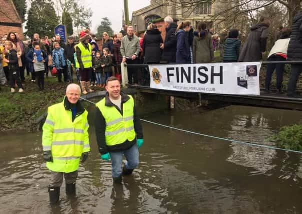 At the finish line by St Mary's Church PHOTO: Supplied