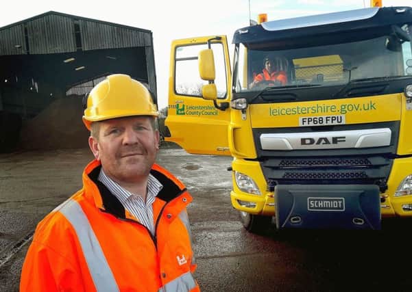 Tom Vesty, county council highways and works manager responsible for winter operations, at the Melton depot on Dalby Road EMN-191101-163006001