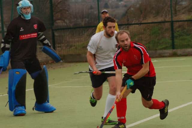 Rich Randall in possession for Melton Firsts during their draw with fellow high-flyers Derwent EMN-190114-180325002