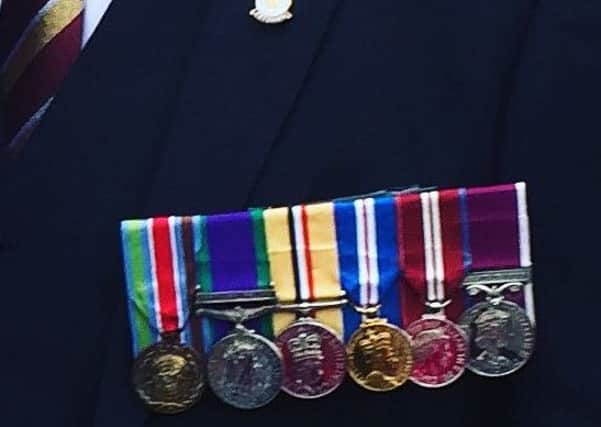 Melton soldier Lee Allen's medals which were stolen in a burglary before being recovered by police EMN-190115-101623001