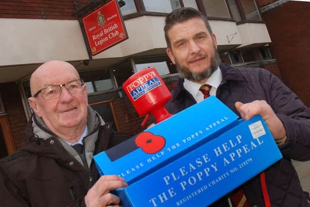 David Bloom (right) takes over as Melton Poppy Appeal organiser from Jock Bryson (left) EMN-190121-150803001