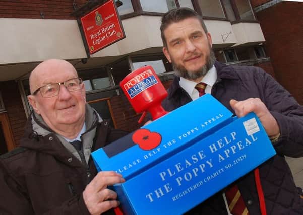 David Bloom (right) takes over as Melton Poppy Appeal organiser from Jock Bryson (left) EMN-190121-150803001