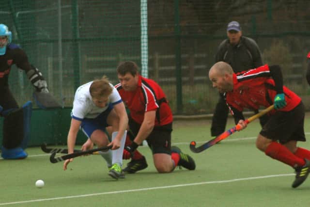 Andy Brown and Rich Randall on the defensive for Melton First XI EMN-190122-113909002