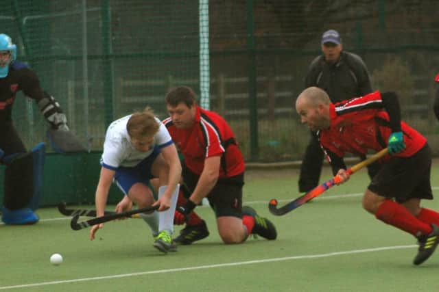 Andy Brown and Rich Randall on the defensive for Melton First XI EMN-190122-113909002