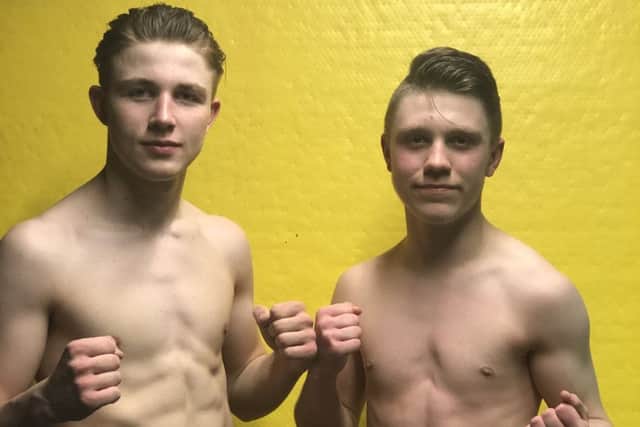 George Griffiths (left) steps up a weight, while Saxon Nugent has his first senior bout EMN-190129-153623002