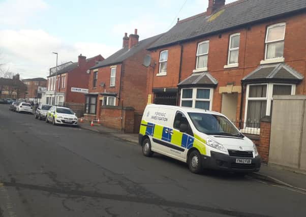 The scene in Kings Road in January as police investigate folllowing the discharge of a firearm EMN-190128-093616001