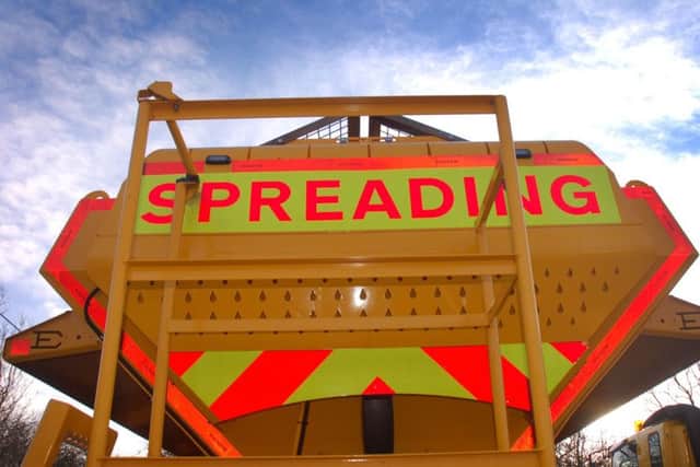 The back of a gritting lorry at the Melton depot EMN-190128-134818001