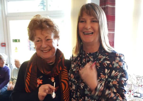 Silverspoon winner Sue Bennett with out-going lady captain Sandie Normanton EMN-190129-123304002