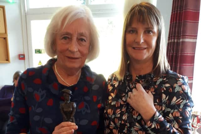 Pam Parker with out-going lady captain Sandie Normanton EMN-190129-123547002