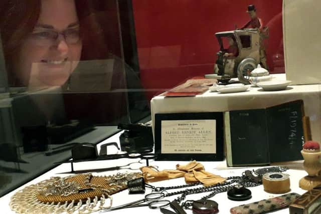 Museums support officer Amy Barrs checks out one of the exhibits at Melton Carnegie Museum EMN-190129-150640001