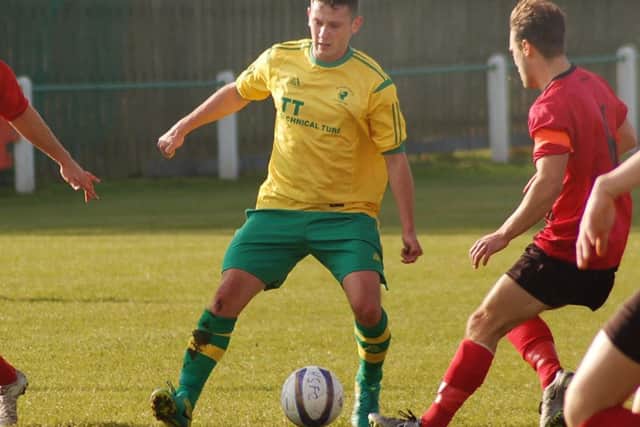 Liam Chapman was employed in a front three and was on target for his first Asfordby goal EMN-190129-191627002