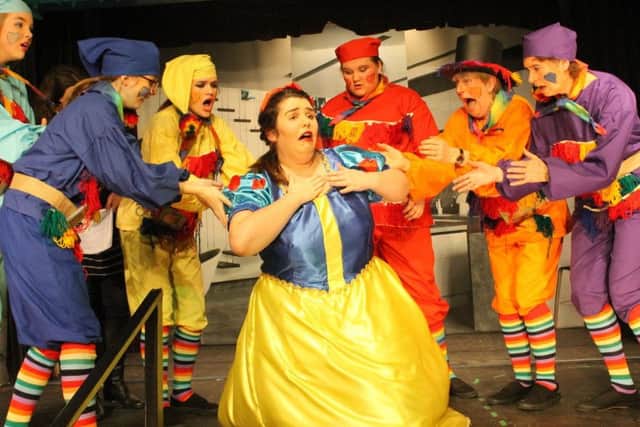 Snow White feels the effects of the poisonous apple PHOTO: Martin Fagan
