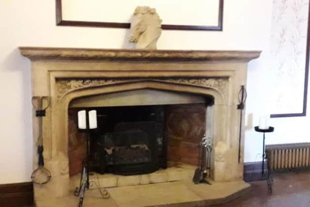 The fireplace that was a gift from Edward VIII.