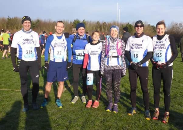 The intrepid Stilton Striders contingent at the Charnwood Hills fell race EMN-190502-130211002