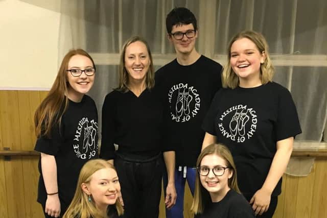 Nicola Clay (centre) with her senior dance group PHOTO: Supplied